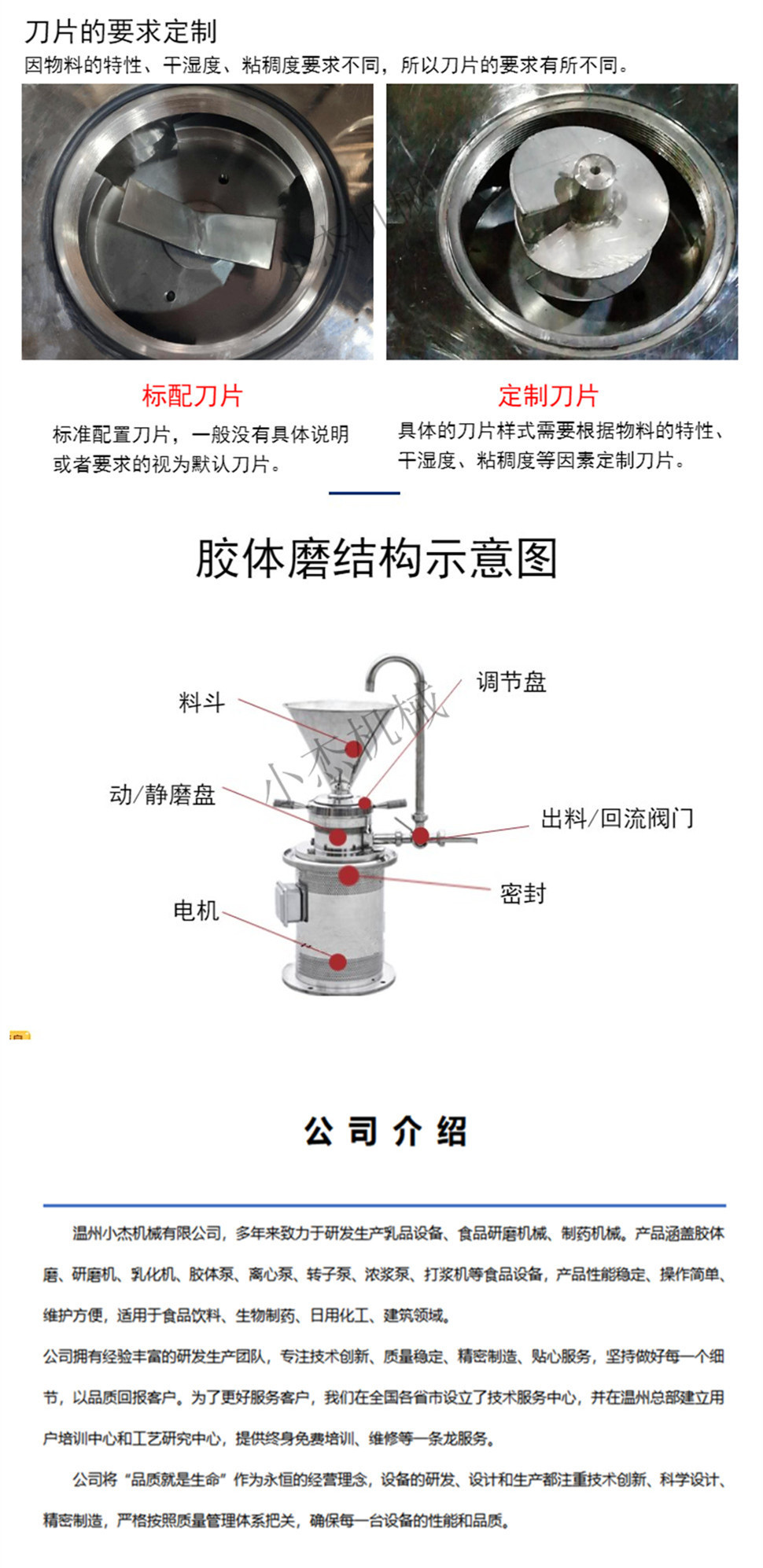 半鋼JM120臥式膠體磨 衛(wèi)生食品級研磨機(圖5)